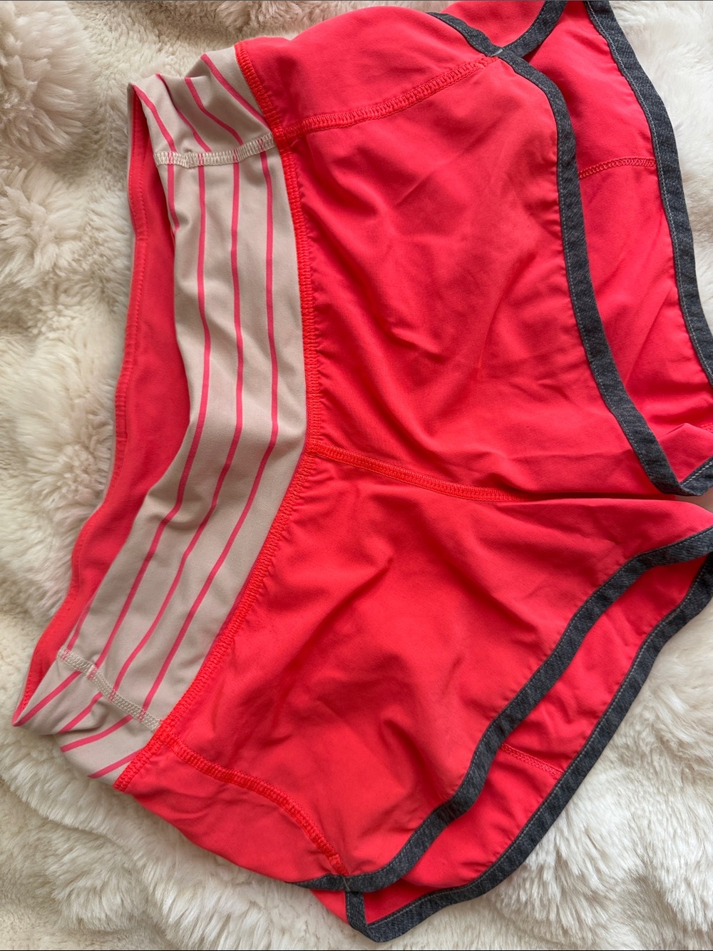 lululemon athletica Coral Swim Hybrids with Gray Trim
